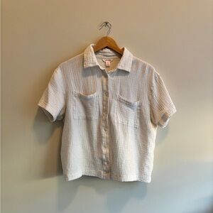 Joe Fresh Linen Gauze Cotton Shirt